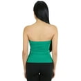 thumbnail image 2 of ToBeInStyle Women's Sweetheart Neck Bandeau Knit Tube Top - Deep Kelly Green - S, 2 of 5