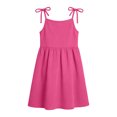 thumbnail image 6 of Tdoqot Toddler Halter Girls Sundress- Casual Sleeveless Cute Summer Princess Dresses with Pockets Hot Pink Size 2-10 T, 6 of 9