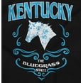 thumbnail image 2 of Kentucky Bluegrass Cute Floral Horse Women's Graphic T Shirt Tees Brisco Brands S, 2 of 5