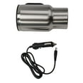 thumbnail image 4 of Chendee 500Ml Car Based Heating Stainless Steel Cup Kettle 12V Travel Coffee Heated Mug, 4 of 9