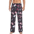 thumbnail image 1 of Balery Breast Cancer Awareness1 Pantalones de pijama para hombre, pijama ultraligero, pantalón de descanso-Large, 1 of 6