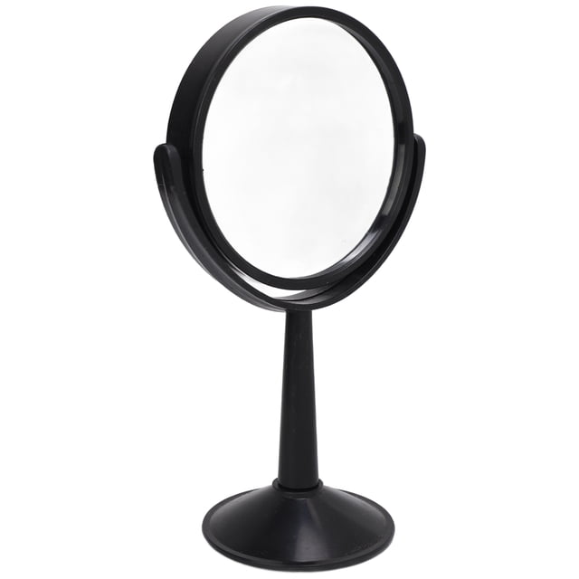 Adjustable 4-Inch Round Glass Concave Mirror with Black ABS Frame - 360° Rotation for Clear Reflections, Ideal for Physics Experiments & Educational Demonstrations in Labs and Classrooms, Includes