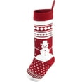 thumbnail image 5 of BOPORO 6 Pcs 18" Knit Christmas Stockings, Large Rustic Yarn Xmas Stockings for Family Holiday Decorations, 5 of 6