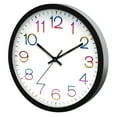 thumbnail image 3 of Mainstays 12" Modern Wall Clock, Multicolor Numbers, 3 of 6