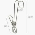 thumbnail image 4 of 12pcs Stainless Steel Clothes Drying Hanger Clips Multi-purpose Windproof Clothespin Wire Clips for Clothesline Utility, 4 of 8