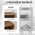 thumbnail image 5 of Gelloan Fluted Nightstand Set of 2, Bed Side Table with Drawer, Solid Wood Feet, Open Storage, End Table with Raised Edge, for Bedroom, Dorm and Small Spaces,Walnut, 5 of 8