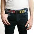 thumbnail image 2 of Adjustable Belt, Clamp Buckle, Cut-to-Fit, Power Rangers Pose With Zord and Icon Blocks Multi Color, 2 of 3