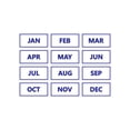 thumbnail image 1 of Calendar Month Magnets by DCM Solutions (Blue Inverted), 1 of 2