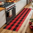 thumbnail image 5 of HearthHarmony Buffalo Plaid Rug 2x8 Ft Runners for Hallways Washable Checkered Rug Red and Black Christmas Rugs Woven Cotton Kitchen Fall Rug Halloween Decor for Hallway Kitchen Living Room, 5 of 16