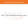 thumbnail image 2 of MAX Advanced Brakes - Rear Brake Kit For 1997-2004 Mitsubishi Montero Sport| Carbon Ceramic Brake Pad and Rotor Kit| Daily Driving OE Replacement Brake Rotors, 2 of 9