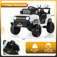 thumbnail image 3 of Gymax 12V Kids Ride on Truck Car Battery Powered Toddler Electric Vehicle w/ 3 Speeds White, 3 of 10