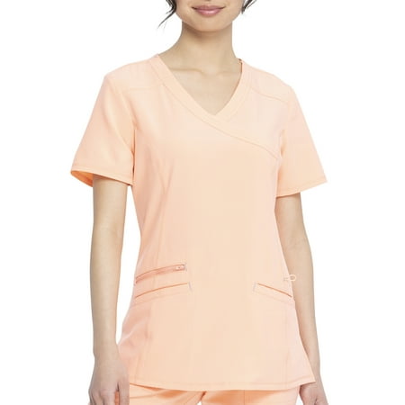

Scrubstar Women s Fashion Premium Performance Mock Wrap Scrub Top
