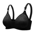 thumbnail image 3 of BiZtdJrK Ofertas de Hoy en Liquidación, Push Up Bras for Women Full Figure Plus Size Soft Cup Front Close Everyday Bra Solid Color Underwear Black XXL, 3 of 7