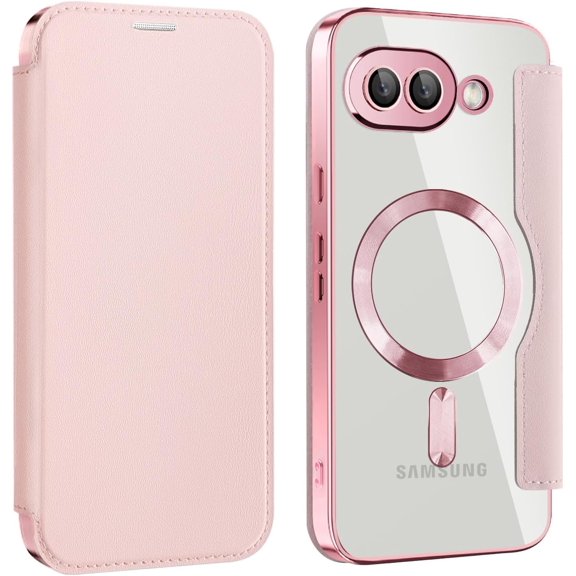 MYKOMI Case for Google Pixel 9A,Business Classic Solid Color Premium PU Leather Wallet Flip Case TPU Magnetic Attraction Shell Wireless Charge Compatible