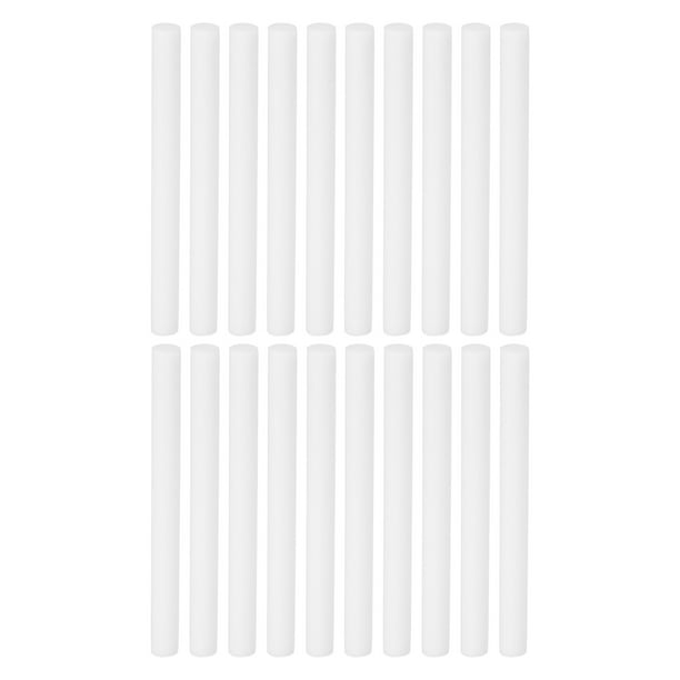 Palitos de filtro de algodón Uxcell, palitos de repuesto para filtros (3.15'' x 0.28''), paquete de 20 en blanco
