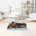 thumbnail image 3 of Dog Bed Mat Flat Crate Mat with Anti-Slip Bottom Machine Washable Pet Kennel Pad for Dog Sleeping, Plush Pet Bed Mats Faux Fur Dog Crate Mat for Cages/Floor/Couch, 3 of 4