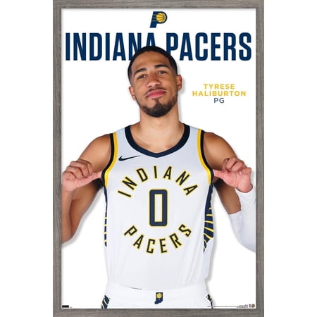 NBA Indiana Pacers – Tyrese Haliburton Feature Series 24 Wall Poster 22.375 x 34 Framed NBA Indiana Pacers – Tyrese Haliburton Feature Series 24 Wall Poster 22.375 x 34 Framed