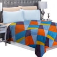 thumbnail image 1 of Frazada Matrimonial Ligera estampada MELOCOTTON HOGAR Flannel Extra Suave MOD MULTICOLOR, 1 of 1