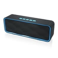 thumbnail image 1 of Totola Altavoz Bluetooth inalámbrico con ranura para tarjeta AUX/USB/TF, altavoz estéreo portátil para exteriores con audio HD, graves mejorados, controlador dual, llamadas manos libres, radio FM para, 1 of 5