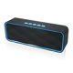 thumbnail image 1 of Totola Altavoz Bluetooth inalámbrico con ranura para tarjeta AUX/USB/TF, altavoz estéreo portátil para exteriores con audio HD, graves mejorados, controlador dual, llamadas manos libres, radio FM para, 1 of 5