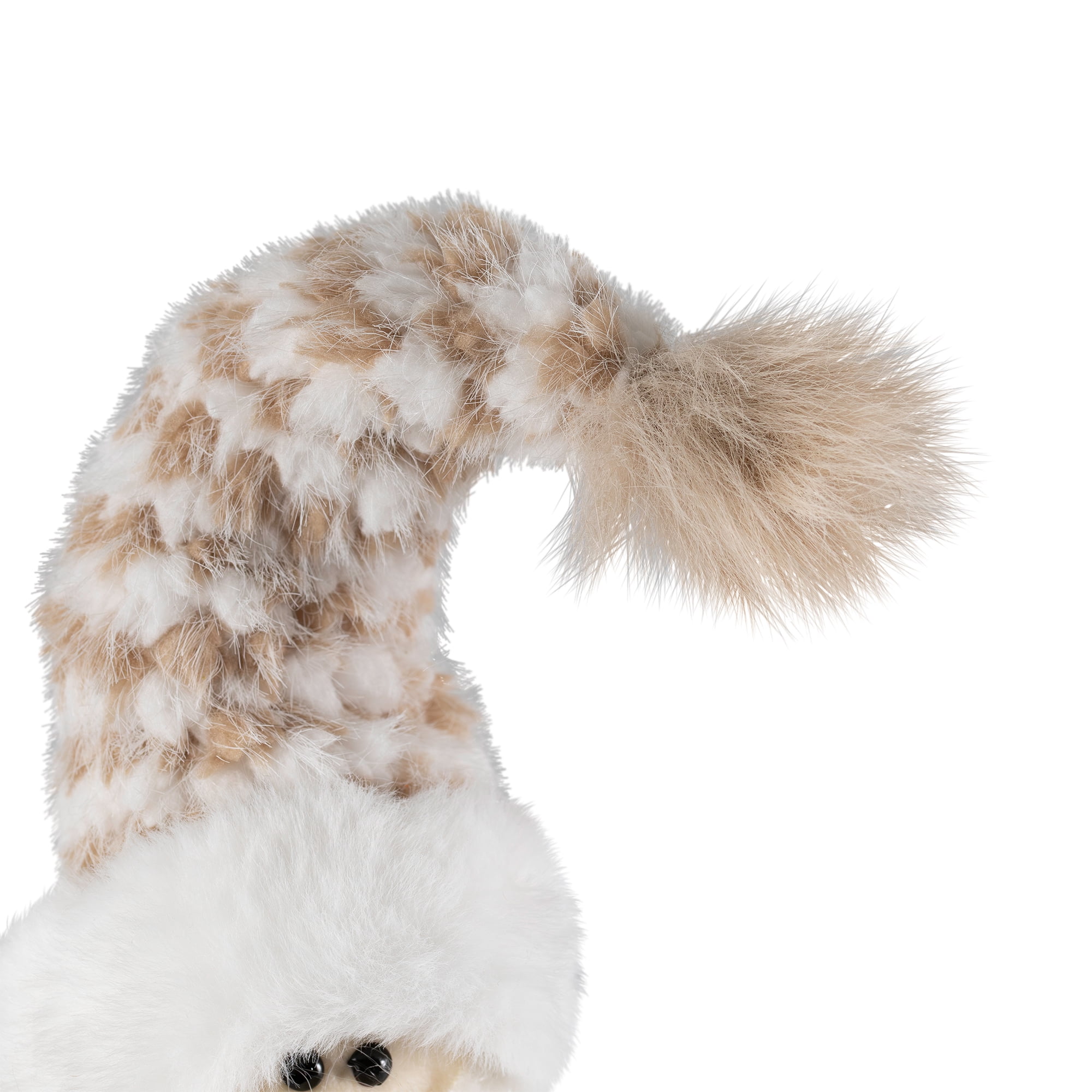 Northlight Santa Gnome Holding Pine Sprigs in Plush Winter Hat Christmas Figure - 19"