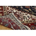 thumbnail image 4 of K2 Floor Style Umbria Black/Burgundy Hand Made Wool Area Rug, 4 of 5