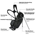 thumbnail image 6 of Costway Golf Stand Cart Bag Club w/6 Way Divider Carry Organizer Pockets Storage Black, 6 of 11