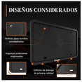 thumbnail image 3 of Par Marco De Matrícula  Bloosom De Silicona Coche Universal Negro, 3 of 4