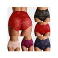 thumbnail image 5 of Bmnmsl Women Lace Panties Stretched Lace Cozy Briefs Solid Color Underwear, 5 of 5