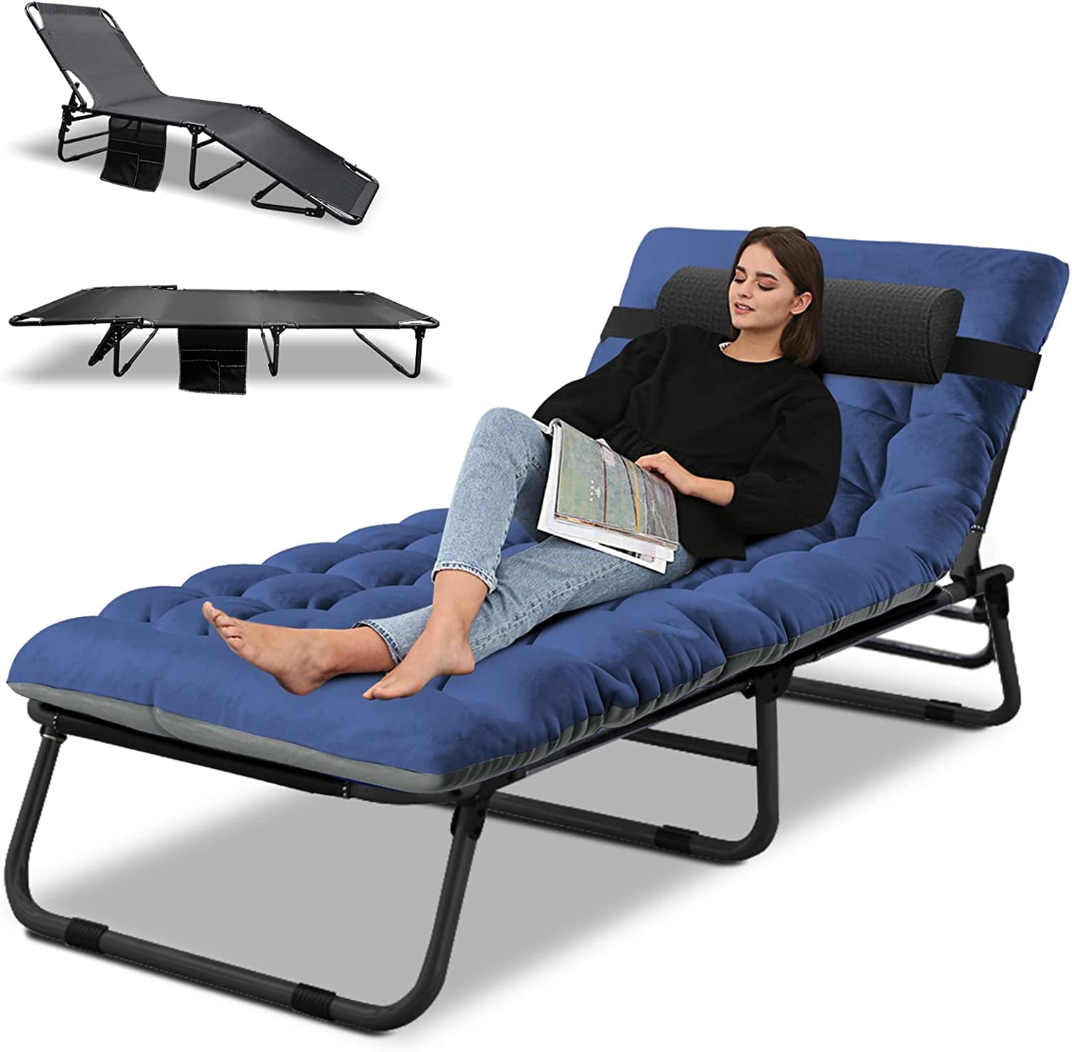 Buy Slsy Sleeping Cots Bed with Mattress & Pillow, Portable Folding Bed