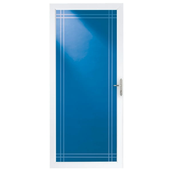 Larson Classic Full View Double Bevel Glass Aluminum Storm Door - Larson Beveled Glass Storm Door Larson Classic Full View Double Bevel Glass Aluminum Storm Door - Larson Beveled Glass Storm Door