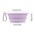 thumbnail image 3 of Foldable Slow Feeder Bowl for Dogs Cats, Portable Silicone Travel Food Water Bowl with Slow Eating Designs, Anti-choke Pet Bowl for Outdoor Walking Hiking, Topliu, 3 of 6