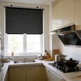 thumbnail image 3 of Adjustable Roller Window Shade, No Drill Suction Cup Mount, Sunscreen Light Blocking Blind, Expandable for Bedroom, Office, Home Windows and Car Windshield Use, 49*20in, Gray, 3 of 6