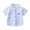 Blue, variant on Hiijoy Toddler Boys Short Sleeve Pocket Shirt Summer Cotton Button-Down Shirt, Blue