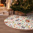 thumbnail image 5 of Sikiie BBQ Party1 Nativity Christmas Tree Skirt, Jesus Christian Winter Holiday Tree Mat Decoration(30-48IN)48", 5 of 6