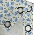thumbnail image 3 of Ambesonne Nostalgic Grommet Curtain Single Panel, Old Vintage Flowers, 50"x60", Pale Blue White Green, 3 of 5