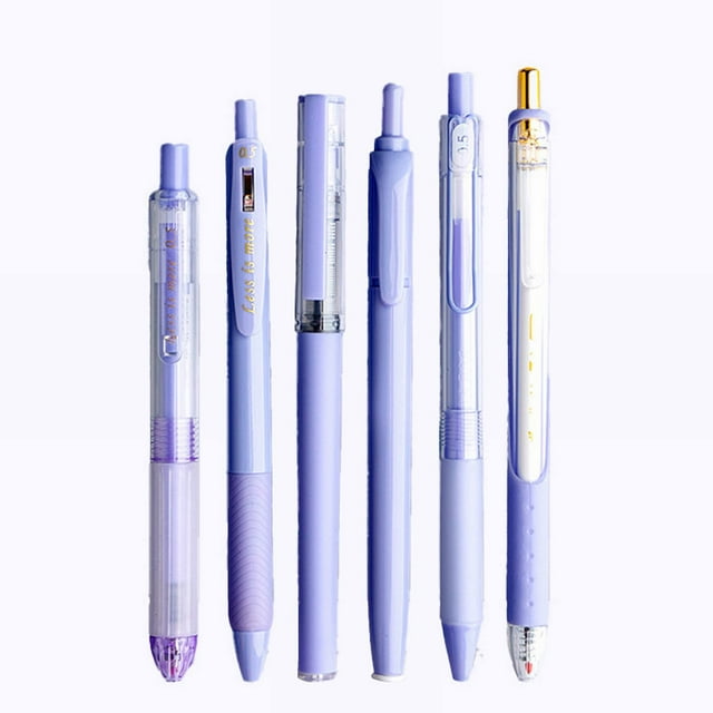 Gel Pens Journaling Highlighters: Journal Set Aesthetic Assorted Pastel Color Ink Fine Point Retractable 0.5mm Black Pen Smooth Writing Drawing No,0.5ml
