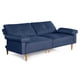 thumbnail image 4 of Sofá Cama Makora Yarvis Azul Lino 3 Posiciones con Soft Foam Reclinable, 4 of 8