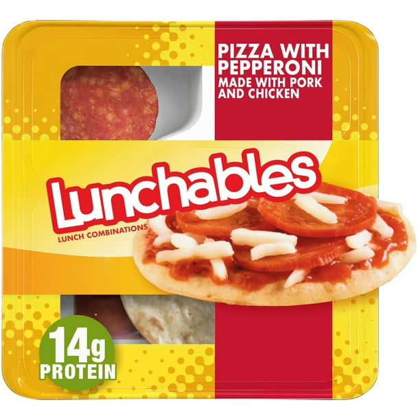 Lunchables Pizza with Pepperoni Snack Kit, 4.3 oz Tray