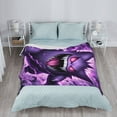 thumbnail image 3 of Cartoon Anime Gengar Print Cozy Plush Blanket, Super Soft and Comfortable for All Seasons, Suitable for Sofa Bedroom Office and Travel, 60" x 50", 3 of 5