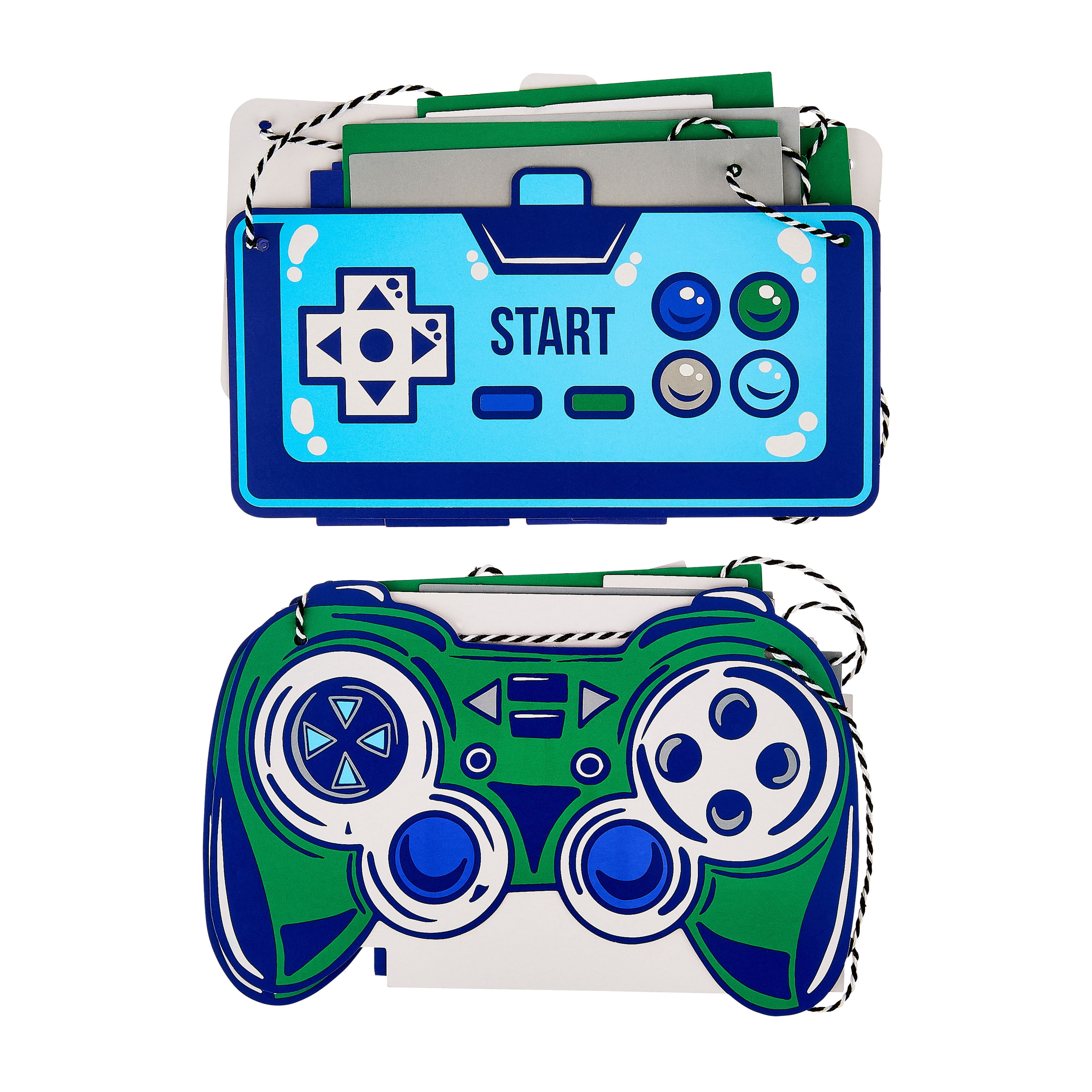 Multicolor Gamer Happy Birthday Banner Set, 2 Pieces, by Way To Celebrate