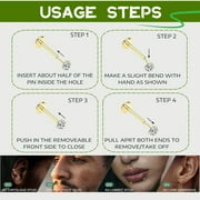 18G Threadless Nose Studs CZ Nose Rings for Women Men Push Pin Lip Stud Rings Flat Back Earrings