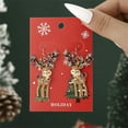 thumbnail image 3 of PRIYAL Christmas Creative New Santa Claus Cute Hat Earrings European and American Cartoon -encrusted Simple and Exquisite Earrings, 3 of 9