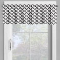 thumbnail image 2 of Ambesonne Modern Valance Pack of 2, Minimalist Brushstokes, 42"X12", Charcoal Grey White, 2 of 5
