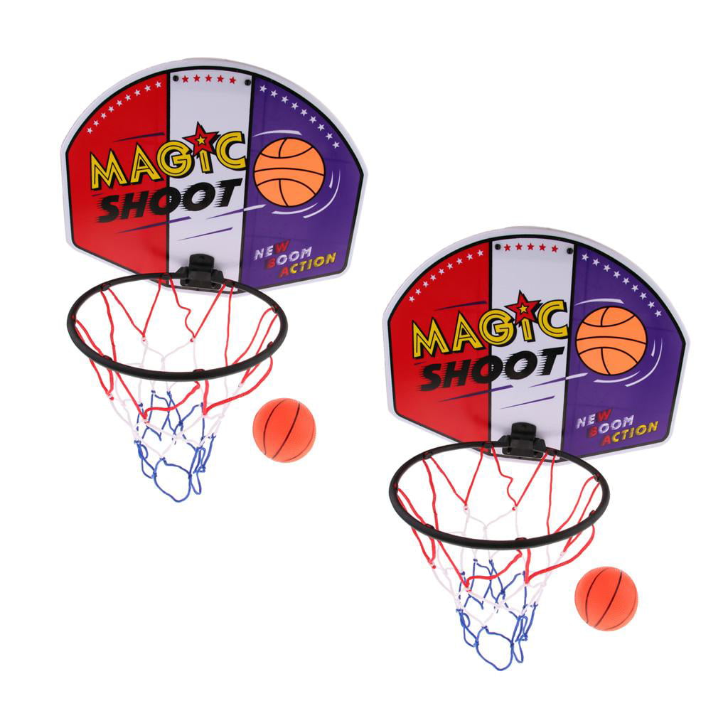 Indoors Mini Basketball Hoop For Door Wall Portable Shatterproof 40x31cm 