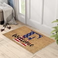 thumbnail image 3 of Qocolhg 4th of July Patriotic Alphabet Front Door Mat, Independence Day Decoration Non Slip 26 Letter Welcome Doormat for Indoor Entrance, Memorial Day Floor Rugs for Home, 16x24 inch Clearance, 3 of 5