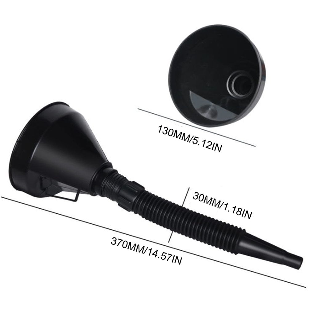 Universal Car Funnel with Soft Tube Plastic Funnel Can