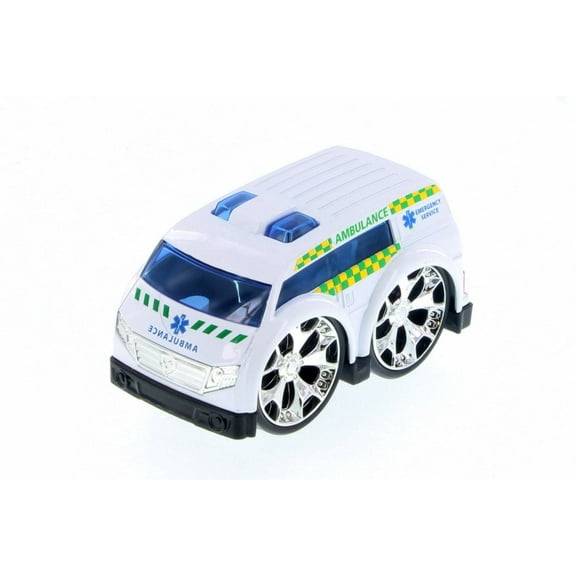 Super Engine Rescue Racer Ambulance, White 78402D - Motormax Showcasts 78401/3D - Diecast Model Toy Car (Brand New but NO BOX)