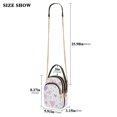 thumbnail image 3 of Shoulder Handbag Women's Crossbody Handbags 5.91x3.15x8.27 Inch Bank Card Bag Cash Bag Key Bag Purple Heart, 3 of 7