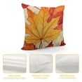 thumbnail image 4 of RUIYC  It's Fall Y'all Maple Leaf Cat Decorative Throw Pillow Cover  Autumn Hello Pumpkin Porch Patio Outdoor Pillowcase, Harvest Seasonal Orange Sofa Couch Cushion Case Home Decor, 4 of 5